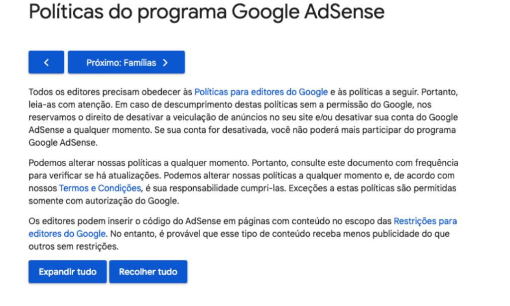 Esteja sempre por dentro das diretrizes para manter seu blog em conformidade.